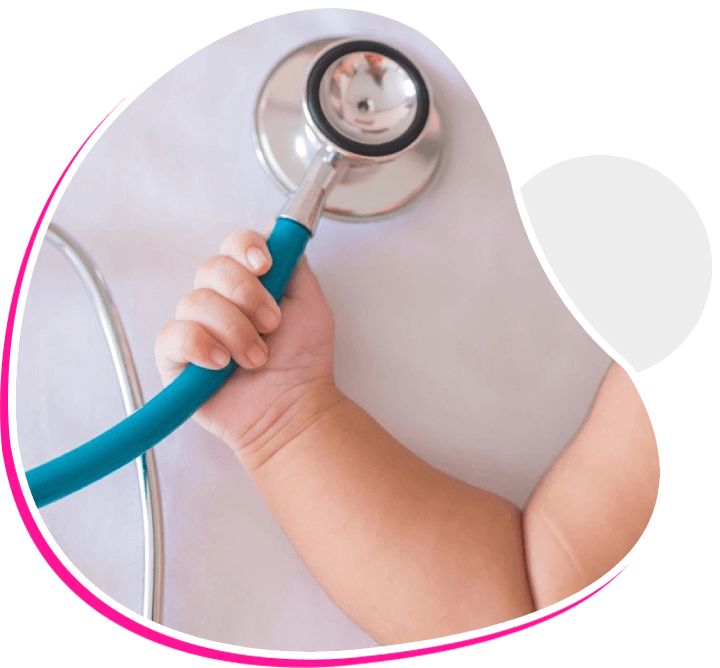 Baby girl Holding stethoscope